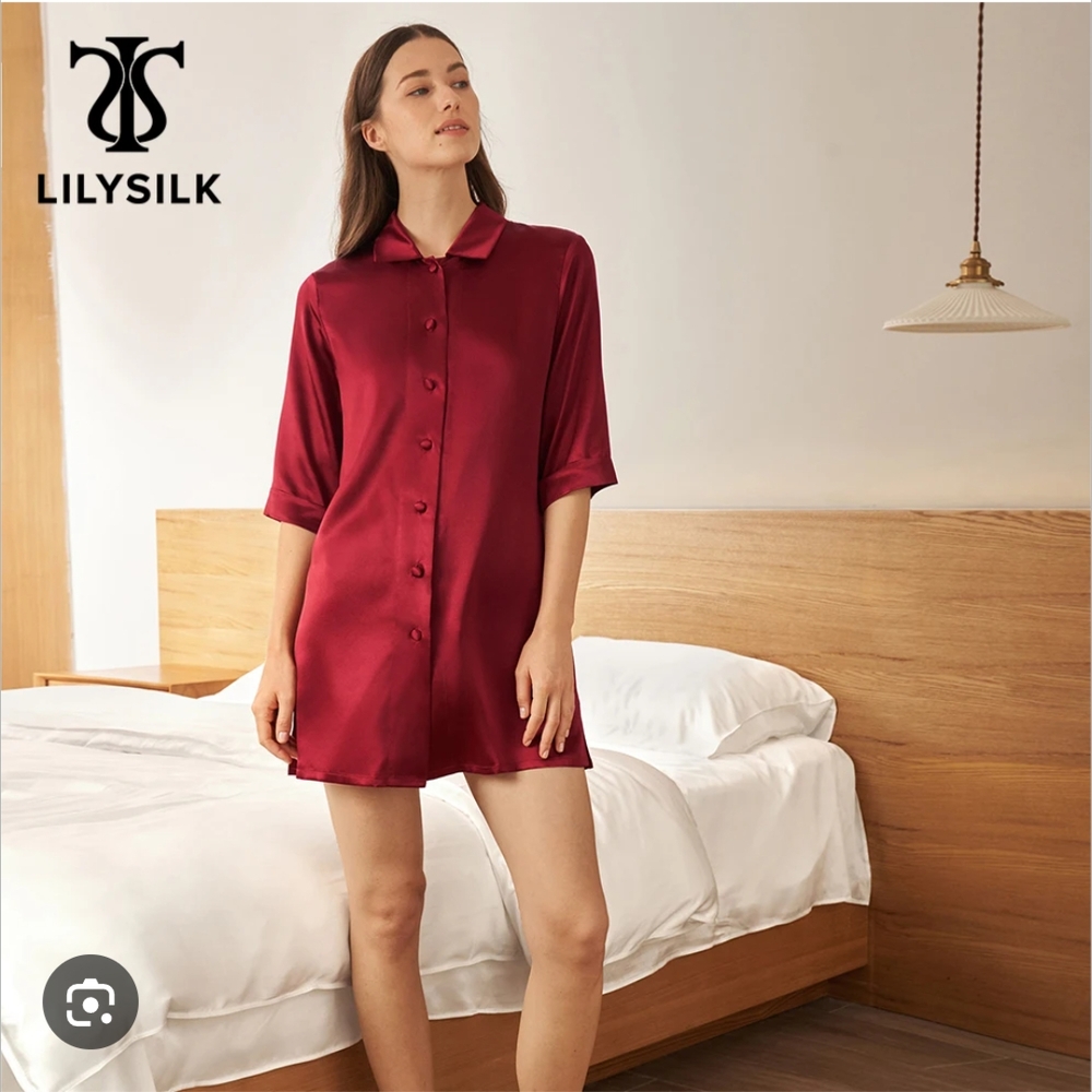 Lilysilk Women's Classic Silk Nightshirt